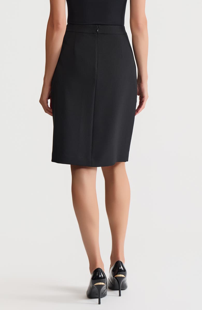 KASPER Pleat Front Pencil Skirt, Alternate, color, Black