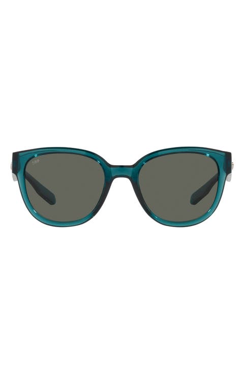 Salina 53mm Polarized Rectangular Sunglasses