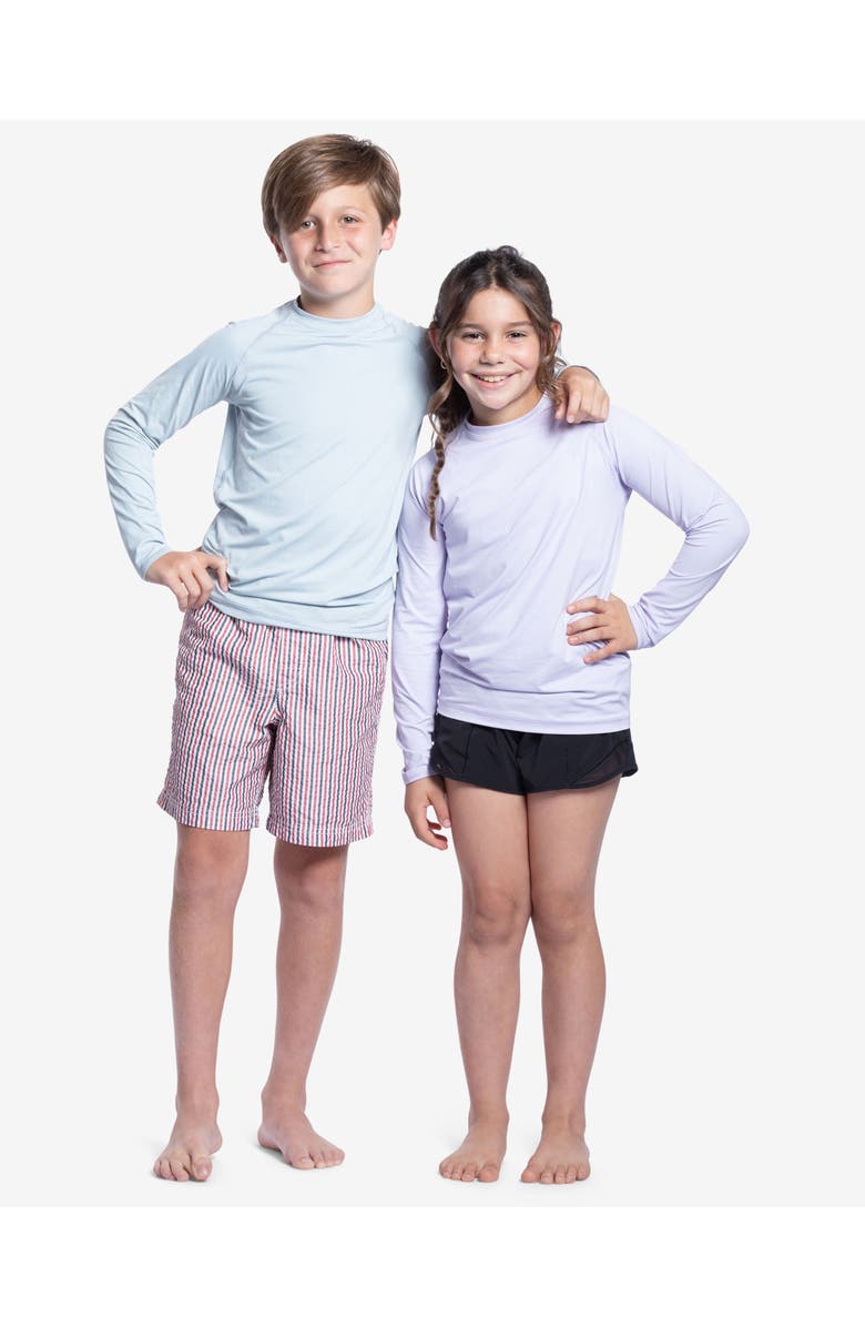 BloqUV Kid's Crew Neck Top, Alternate, color, Soft Gray