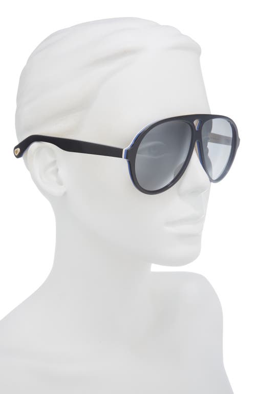 Chloé 61mm Aviator Sunglasses In Black
