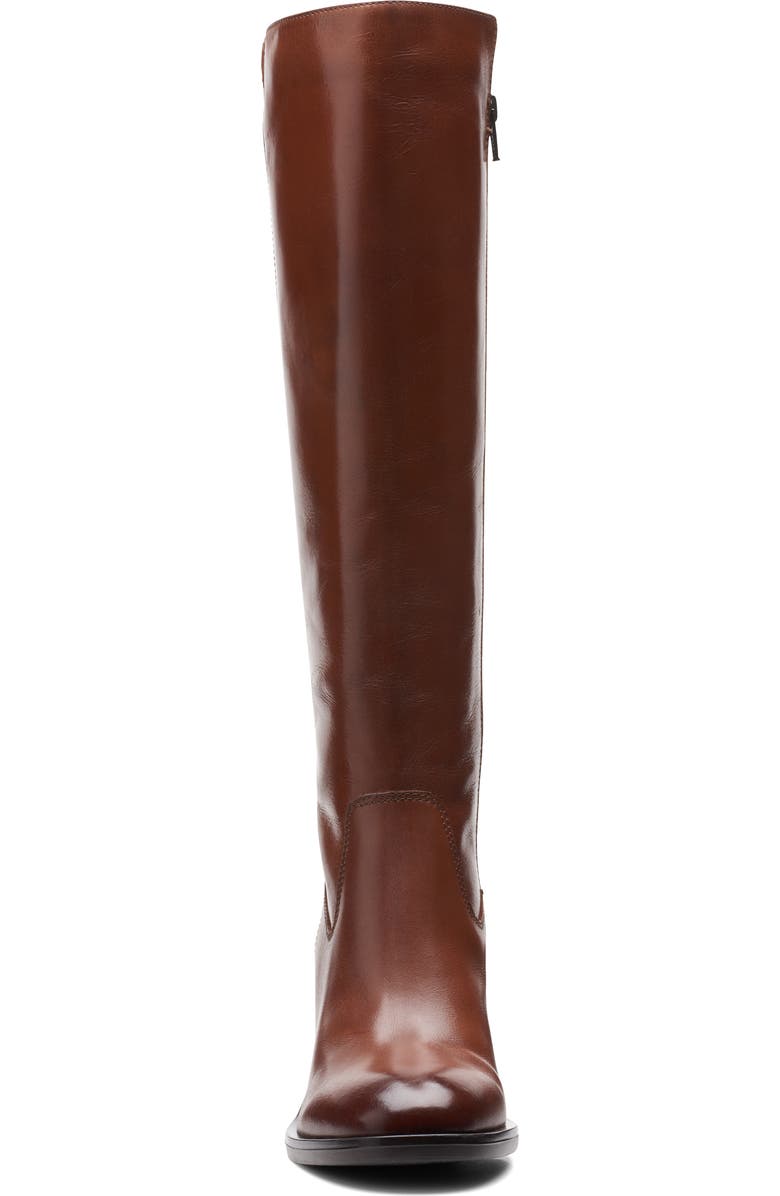 Clarks<sup>®</sup> Valvestino Hi Knee High Boot, Alternate, color, Dark Tan Lea