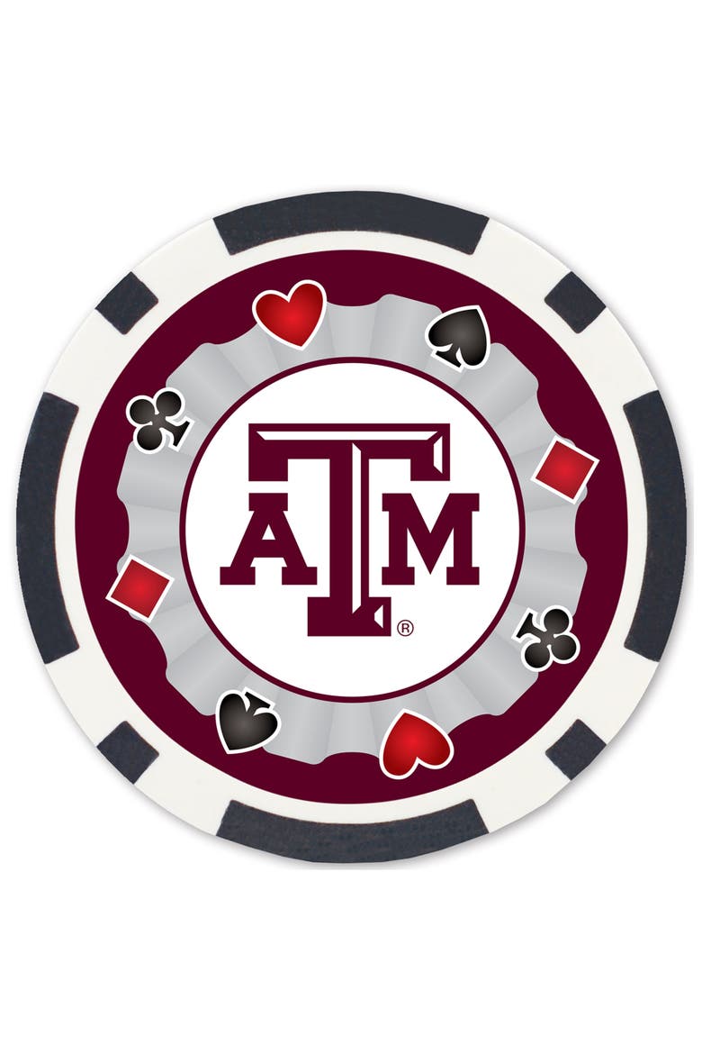 Texas A&M Aggies 100 Piece Poker Chips, Alternate, color, Multicolor