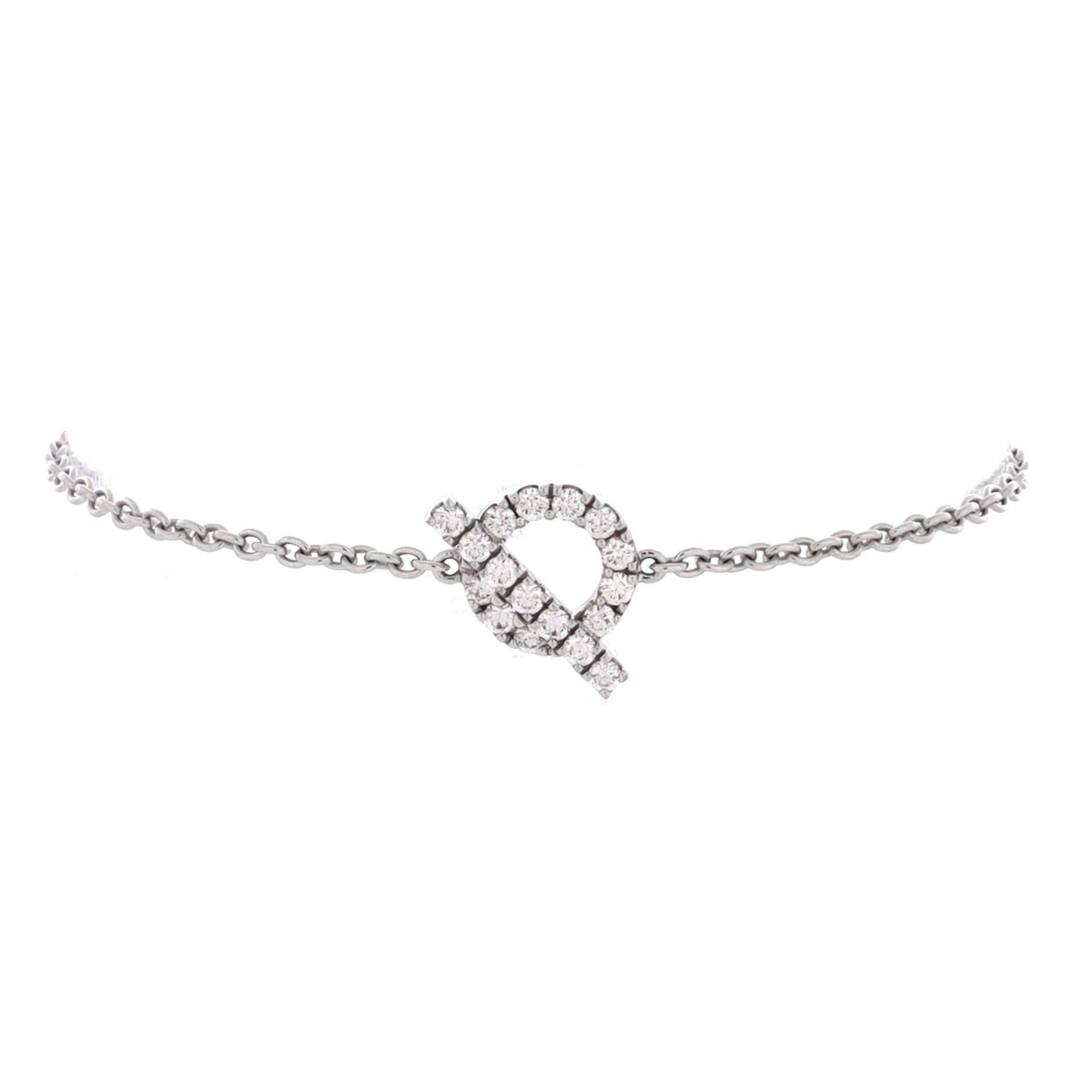 Finesse Bracelet 18K White Gold and Diamonds, Main, color, Metallic Gold