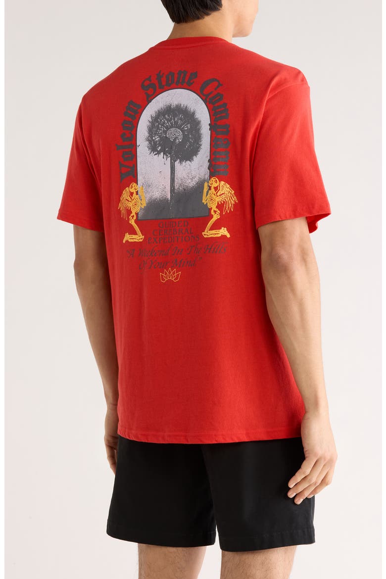 Cosmic Root Cotton Graphic T-Shirt, Alternate, color, RIBBON RED