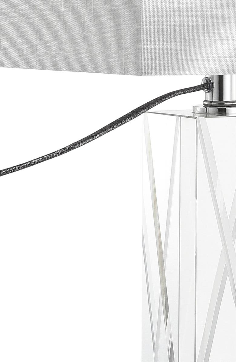 JONATHAN Y Sullivan 26.5" Crystal LED Table Lamp, Clear, Alternate, color, 