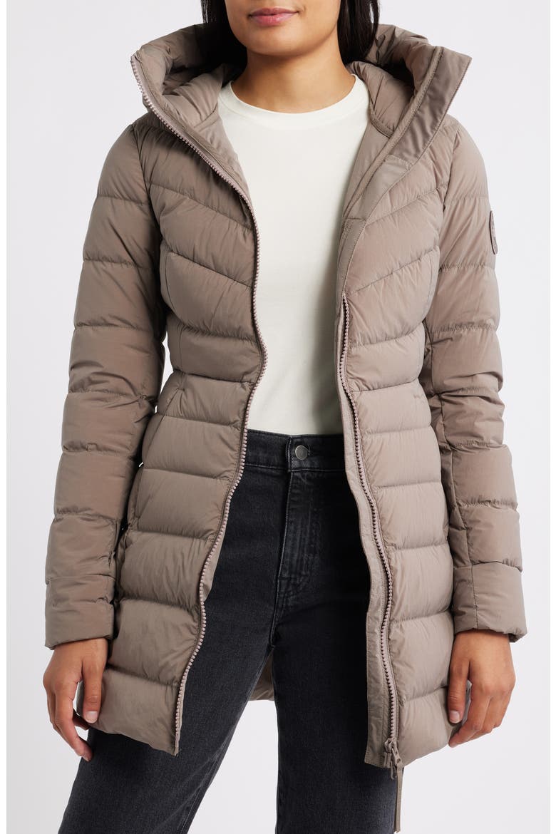 Clair Black Label 750 Fill Power Down Puffer Coat, Alternate, color, TAUPE GREY