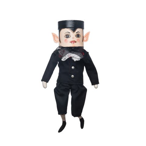Draco Vampire Dracula Joe Spencer Gathered Traditions Soft Art Doll Fall Autumn Halloween Harvest Figure Figurine