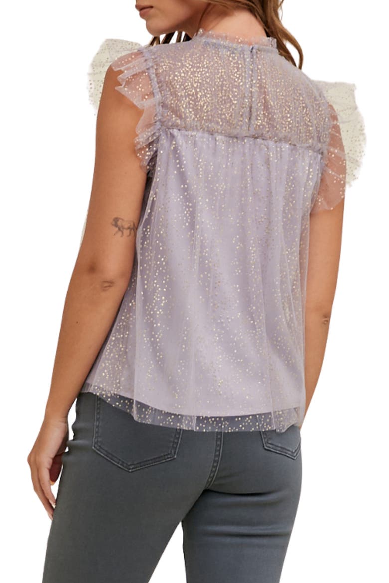 Metallic Polka Dot Tulle Top, Alternate, color, MIDNIGHT