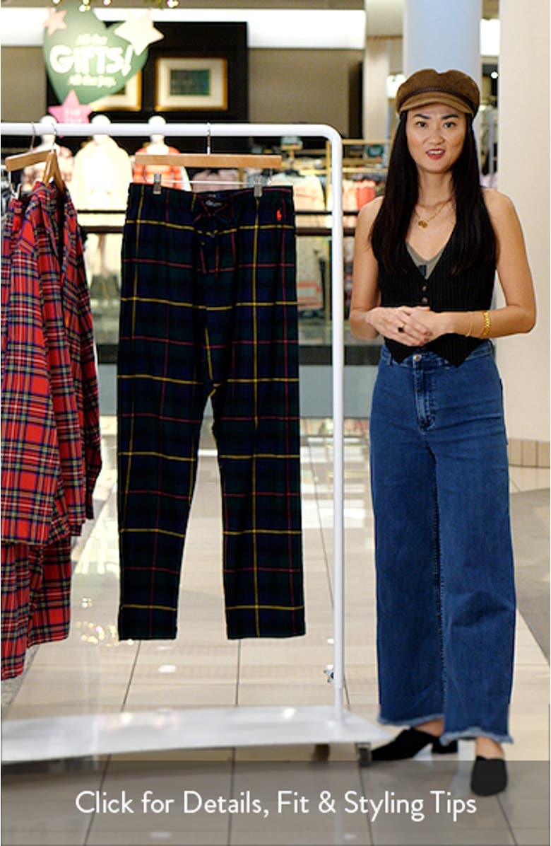 Yarn Dyed Plaid Flannel Pajama Pants, sales video thumbnail