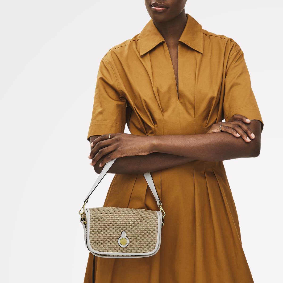 Radley Bathurst Mews - Raffia Small Flapover Crossbody Bag, Alternate, color, 