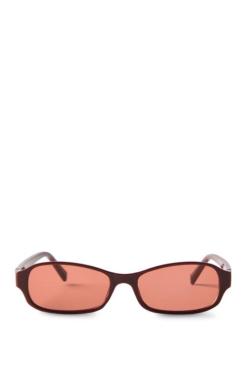 Cotton On Jamie Slim Wrap Around Sunglasses In Brown