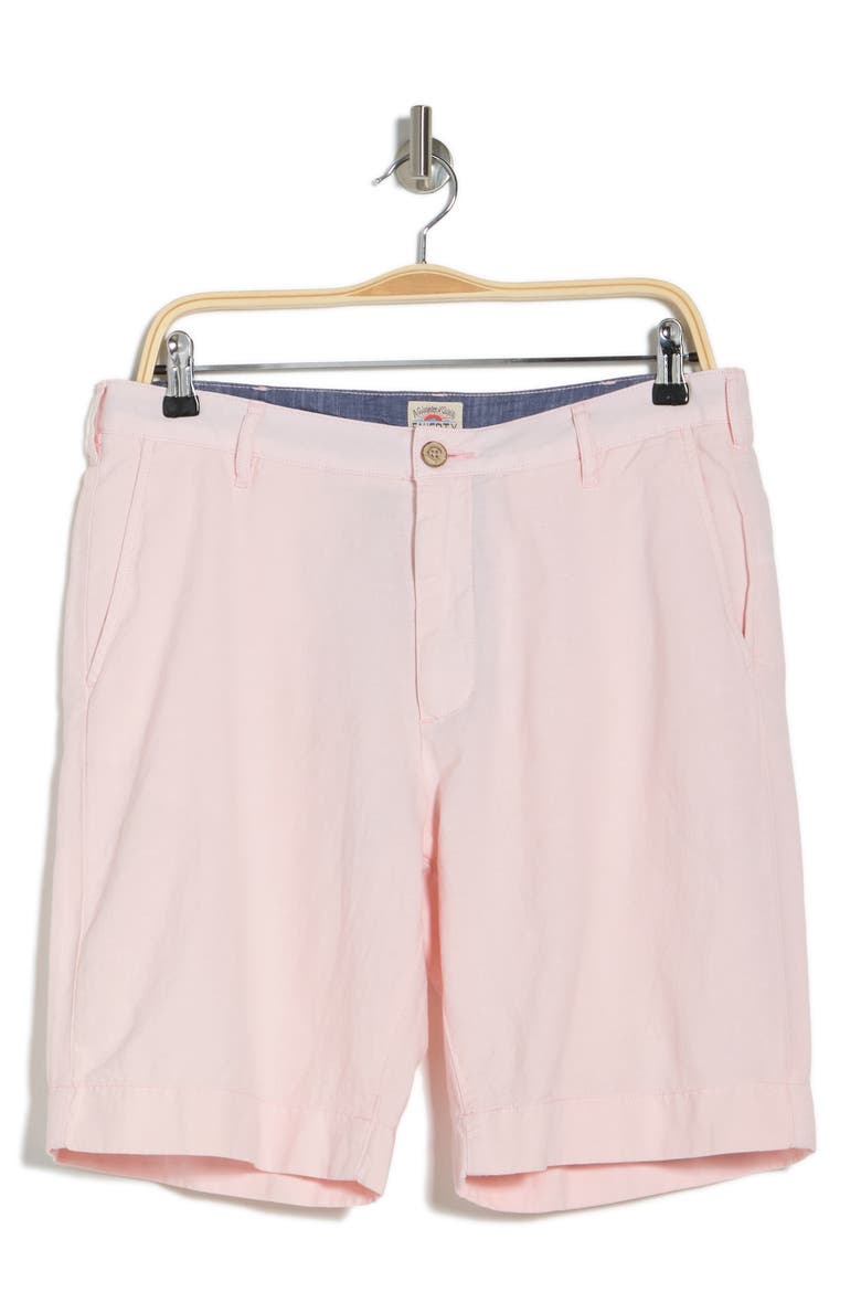Malibu Linen & Cotton Chino Shorts, Alternate, color, SUMMER PINK