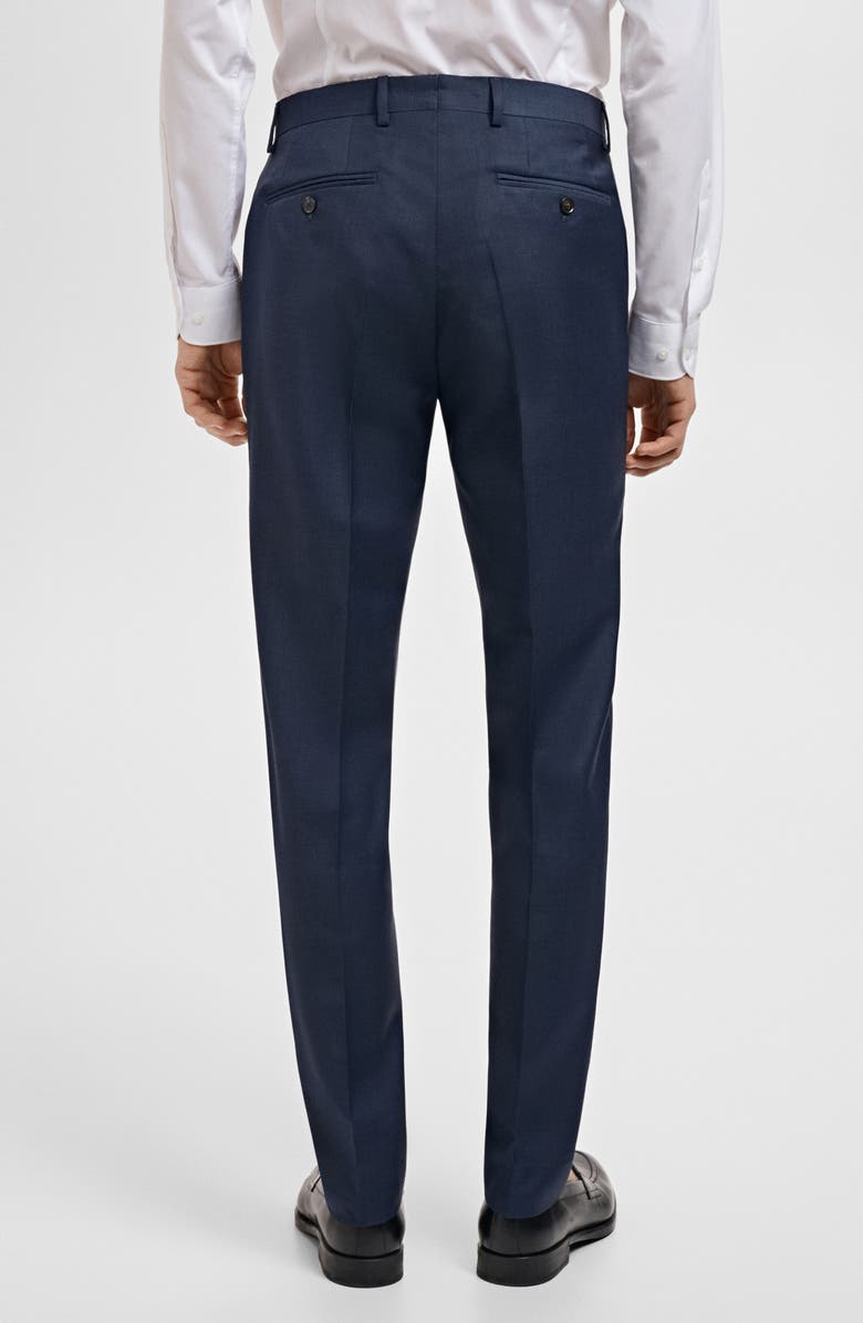 MANGO Venice Virgin Slim Fit Wool Pants, Alternate, color, 
