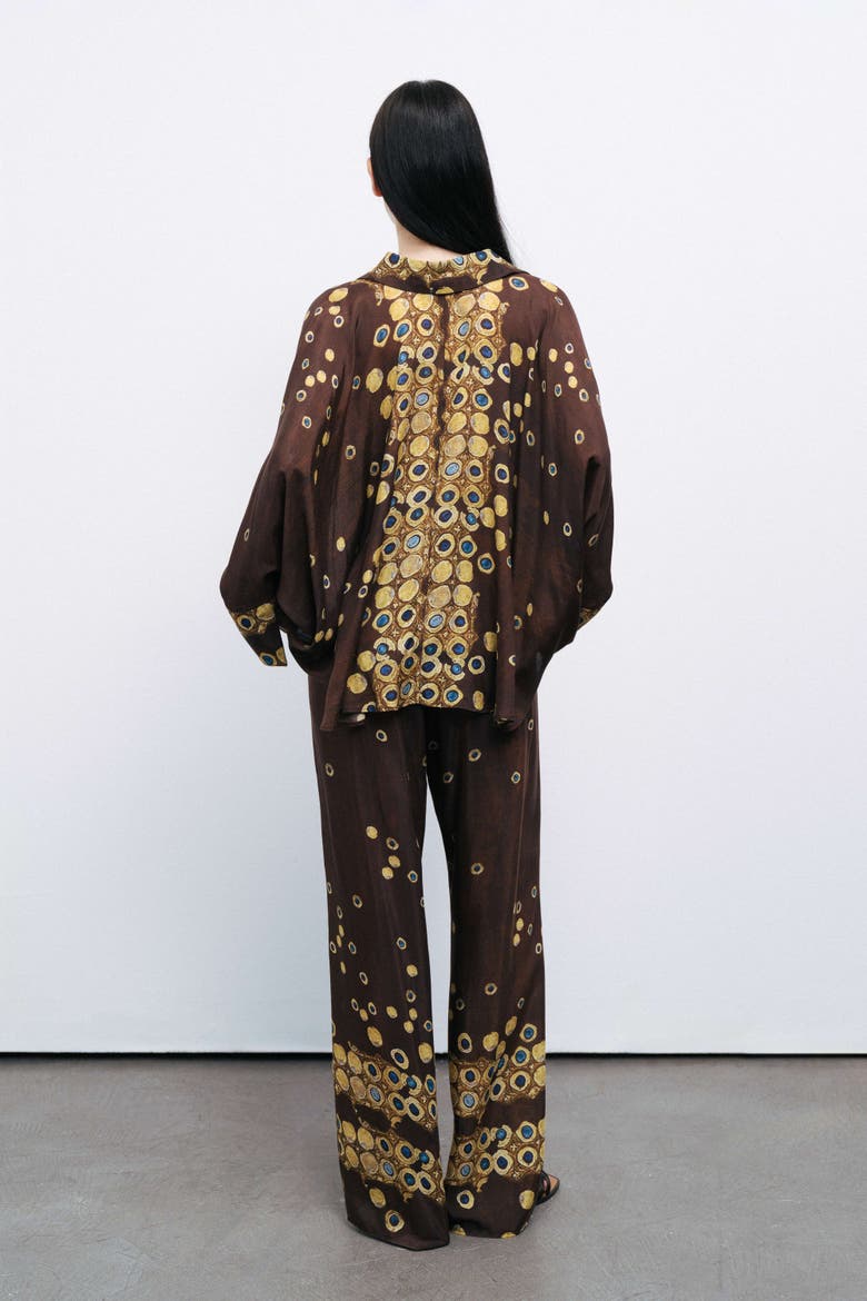 Flowy Printed Shirt, Alternate, color, Multi-Colored