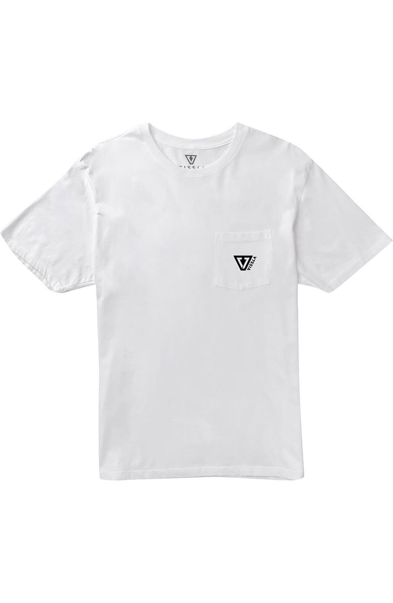 Vissla Established Premium Organic Pocket T-Shirt - Men
s, Main, color, White