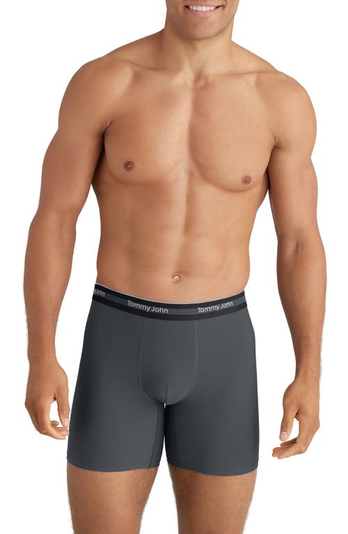 Tommy John 3-pack Comfort Micro 6-inch Boxer Briefs In Gray