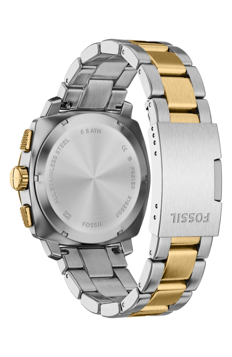 Fossil Machine Chronograph Two-Tone Bracelet Watch, 44mm, Alternate, color, 