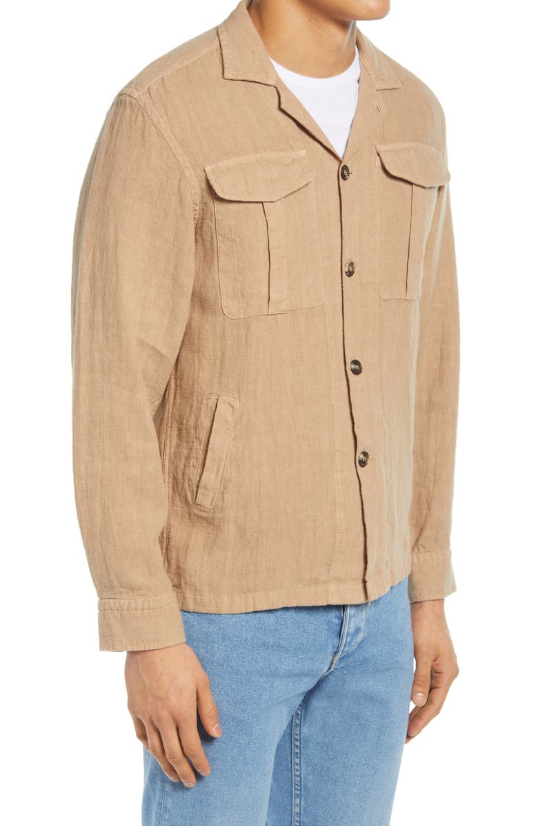 Benson Men's Linen Shirt Jacket, Alternate, color,