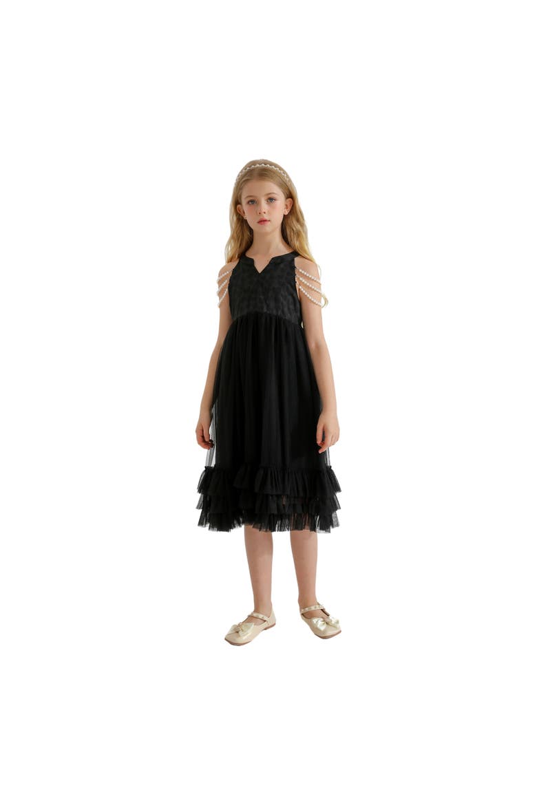 Tripoli Dress, Alternate, color, Black