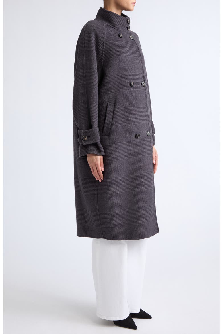 Military Double Breasted Wool & Cashmere Coat, Alternate, color, 177 AMETHYST