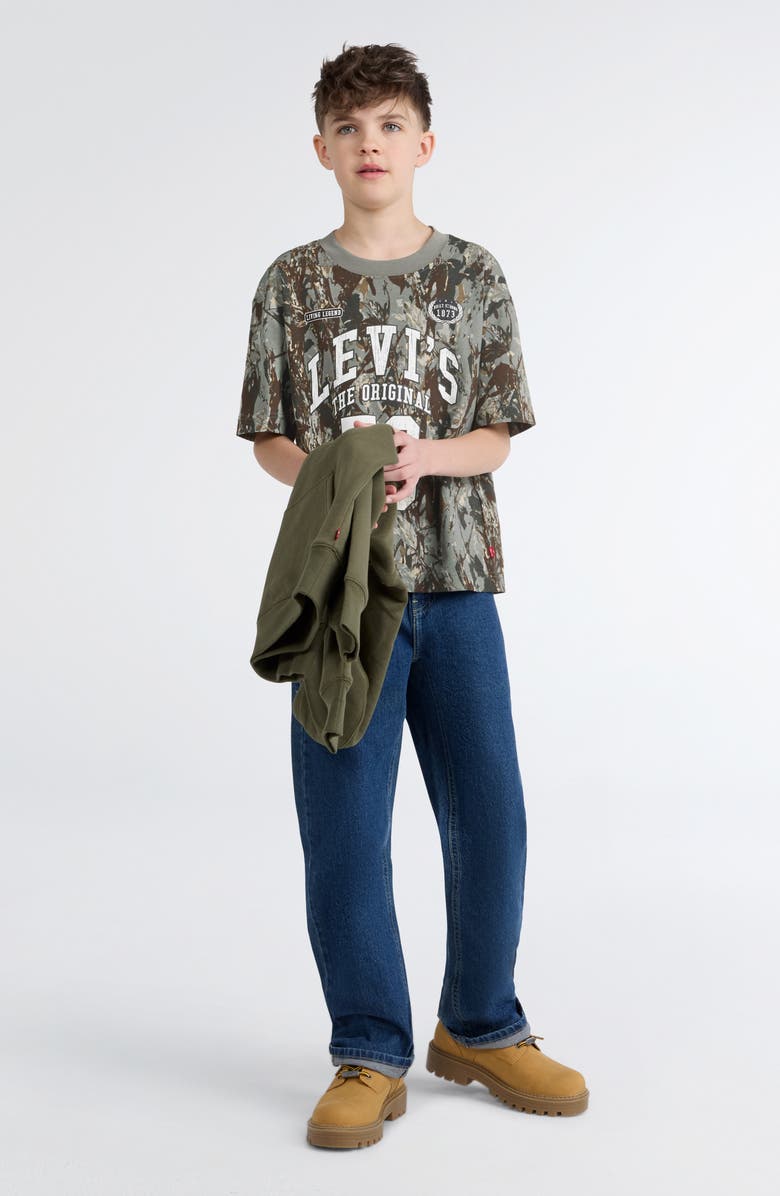 Levi's Kids' Tree Camo T-Shirt, Alternate, color, Sea Spray
