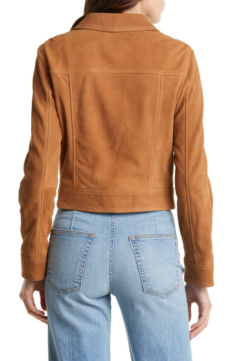 & Other Stories Crop Suede Jacket, Alternate, color,
