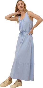 Pact Organic Cotton Relaxed Slub Tank Maxi Dress