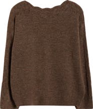 Wit & Wisdom Open Stitch Boat Neck Sweater