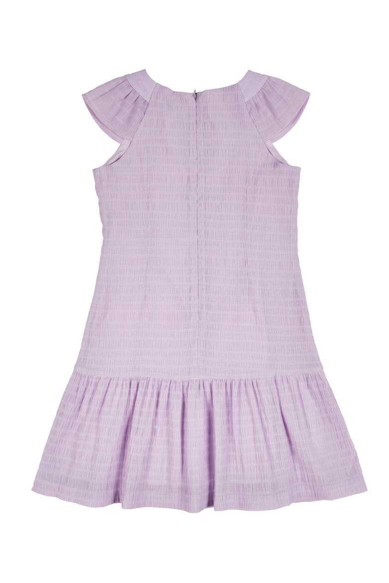 Crinkle Lawn Dress With Shirred Hem Ruffle, Alternate, color, Light Purple