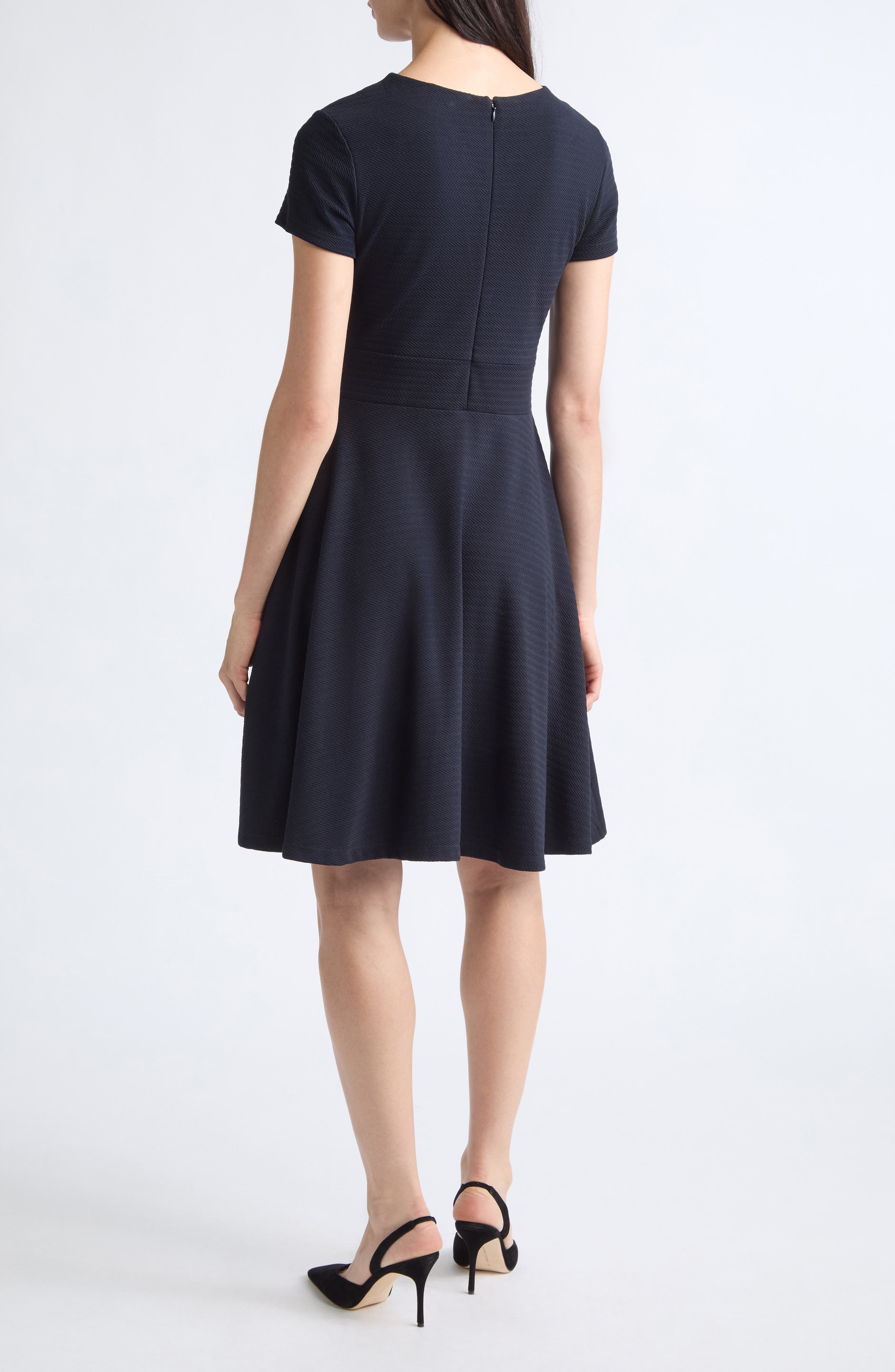 Emporio Armani Short Sleeve A-Line Dress (Women) | Nordstrom