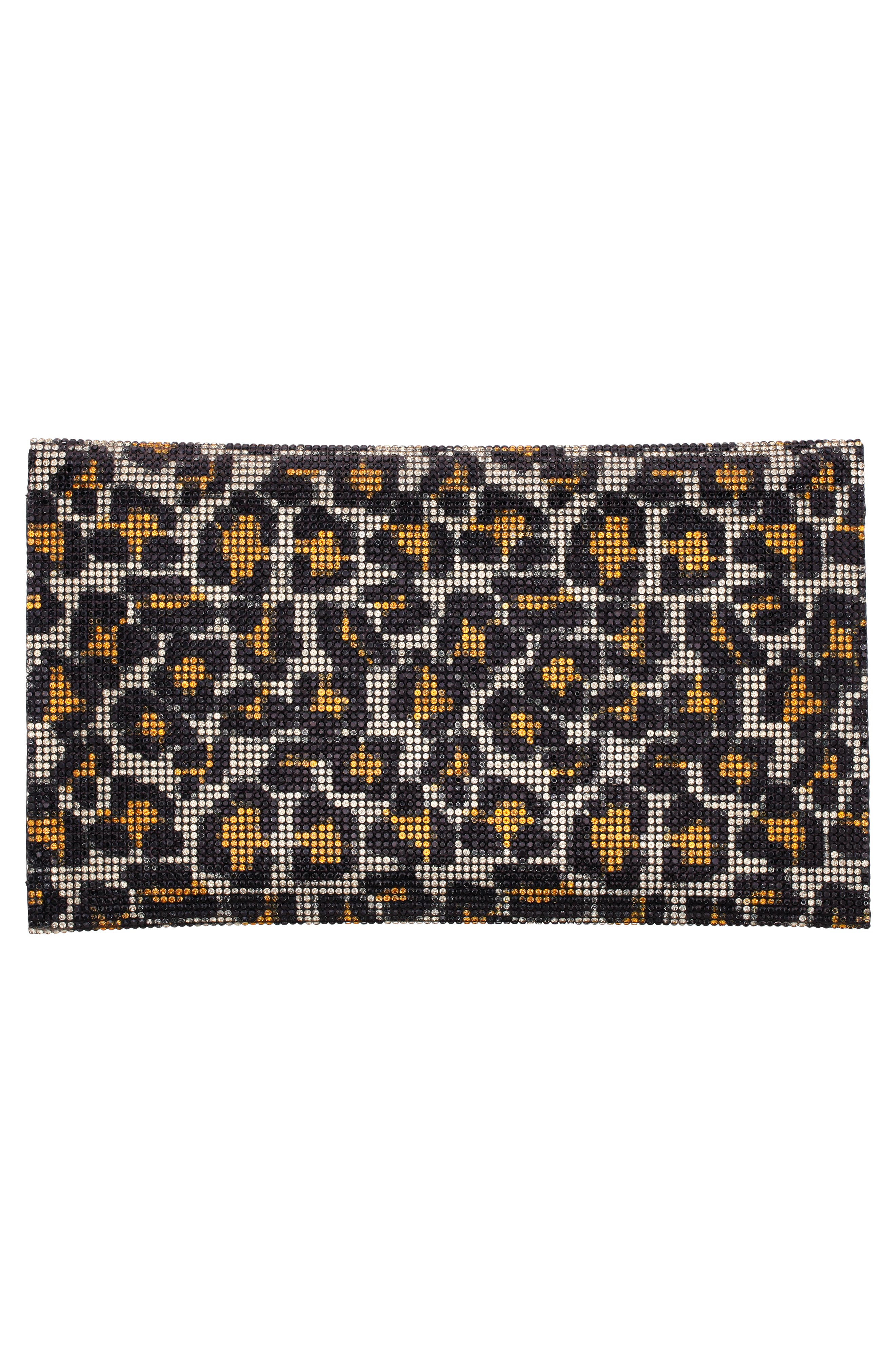 Nina Kimora Clutch, Alternate, color, Gold Leopard