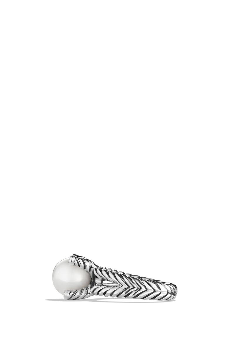 Cable Pearl Ring with Diamonds, Alternate, color, PEARL