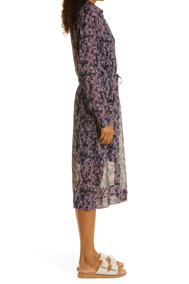 Field Printed Long Sleeve Maxi Dress, Alternate, color, PURPLE MULTI