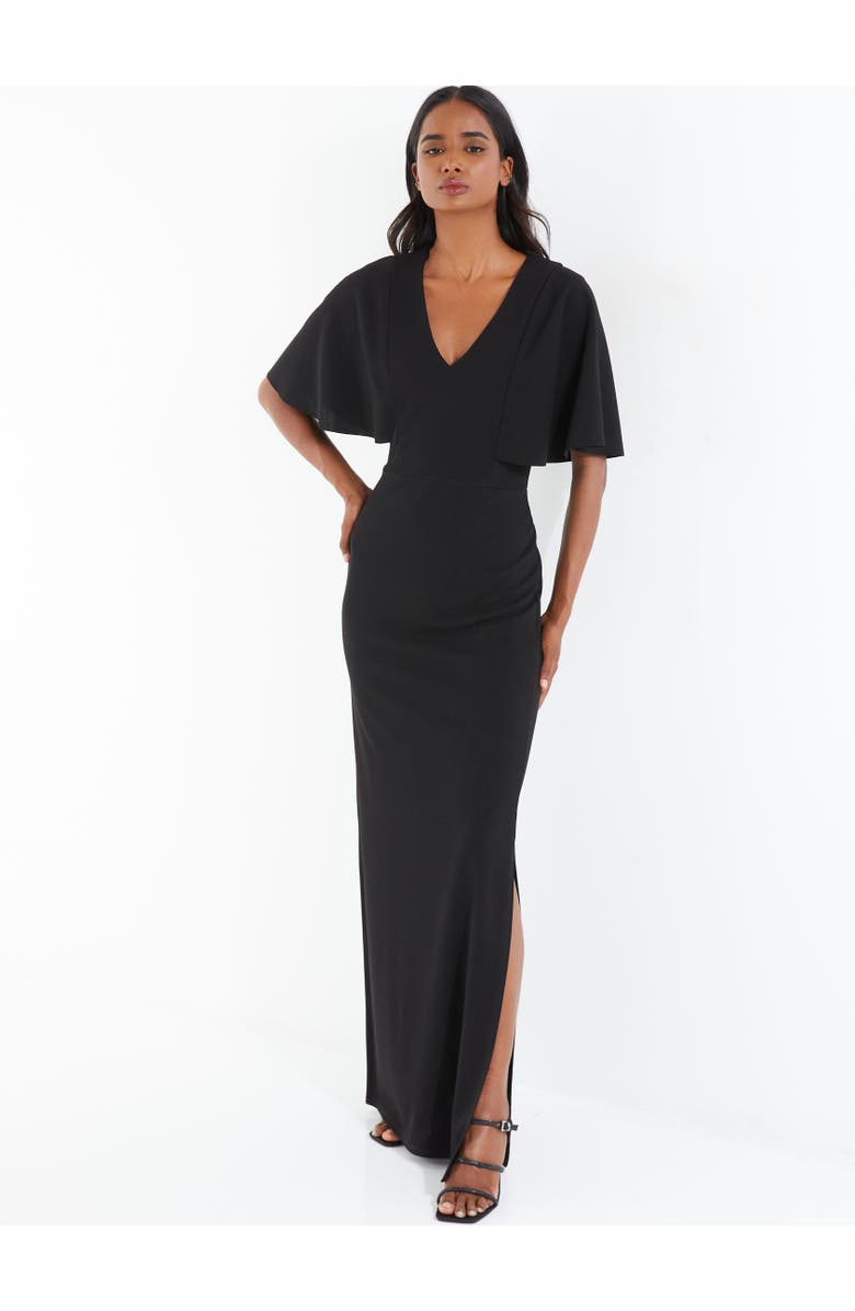 QUIZ Batwing Maxi Dress, Main, color, 
