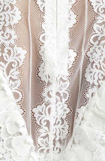 【Zimmermann】CRUSH HEART TRIM MINI DRESS レース ミニドレス Zimmermann Crush Heart Trim Mini Dress in Ivory | FWRD