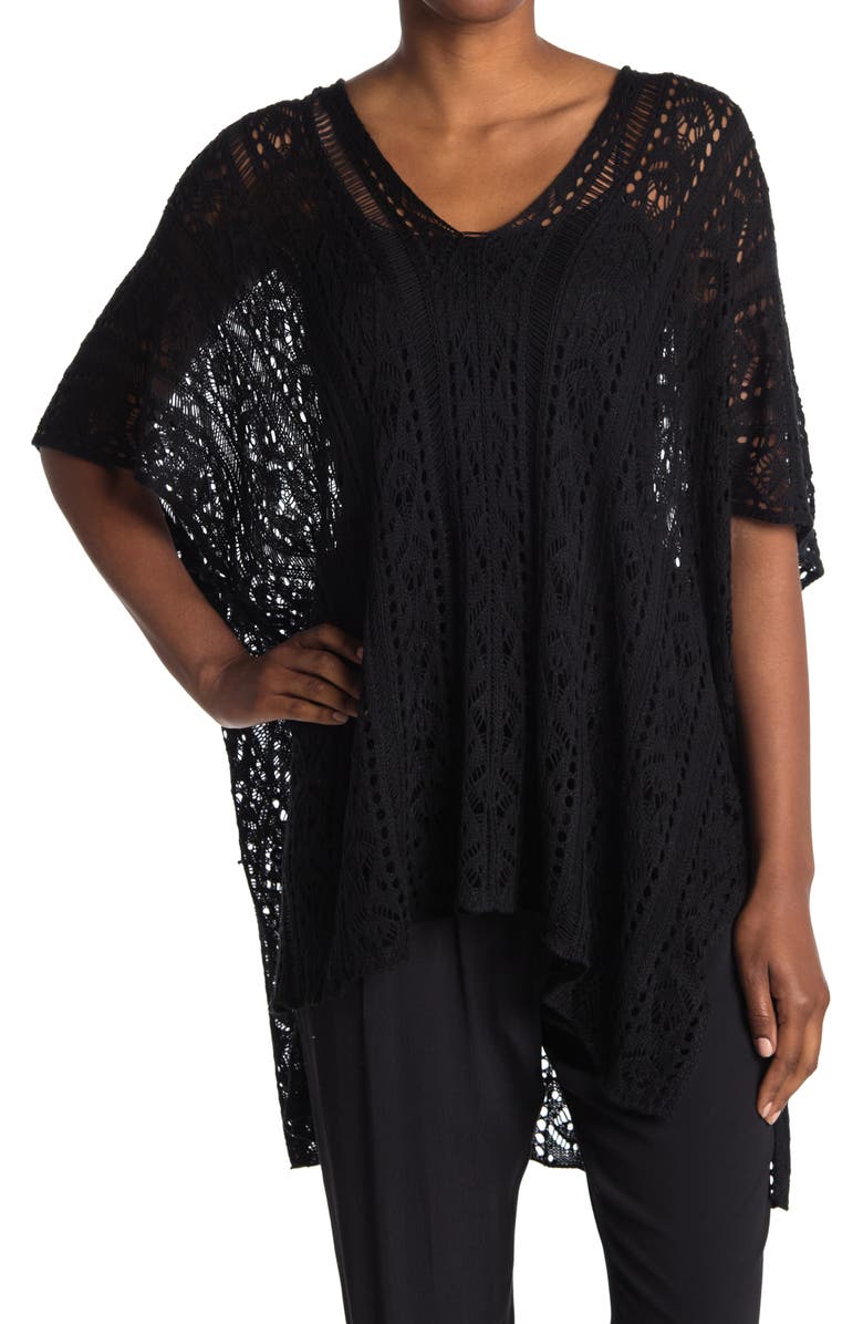 Lulla Collection by Bindya Lace V-Neck Cover Up, Main, color, 