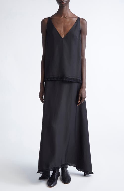 Fforme Emory Fringe Trim Cami In Black