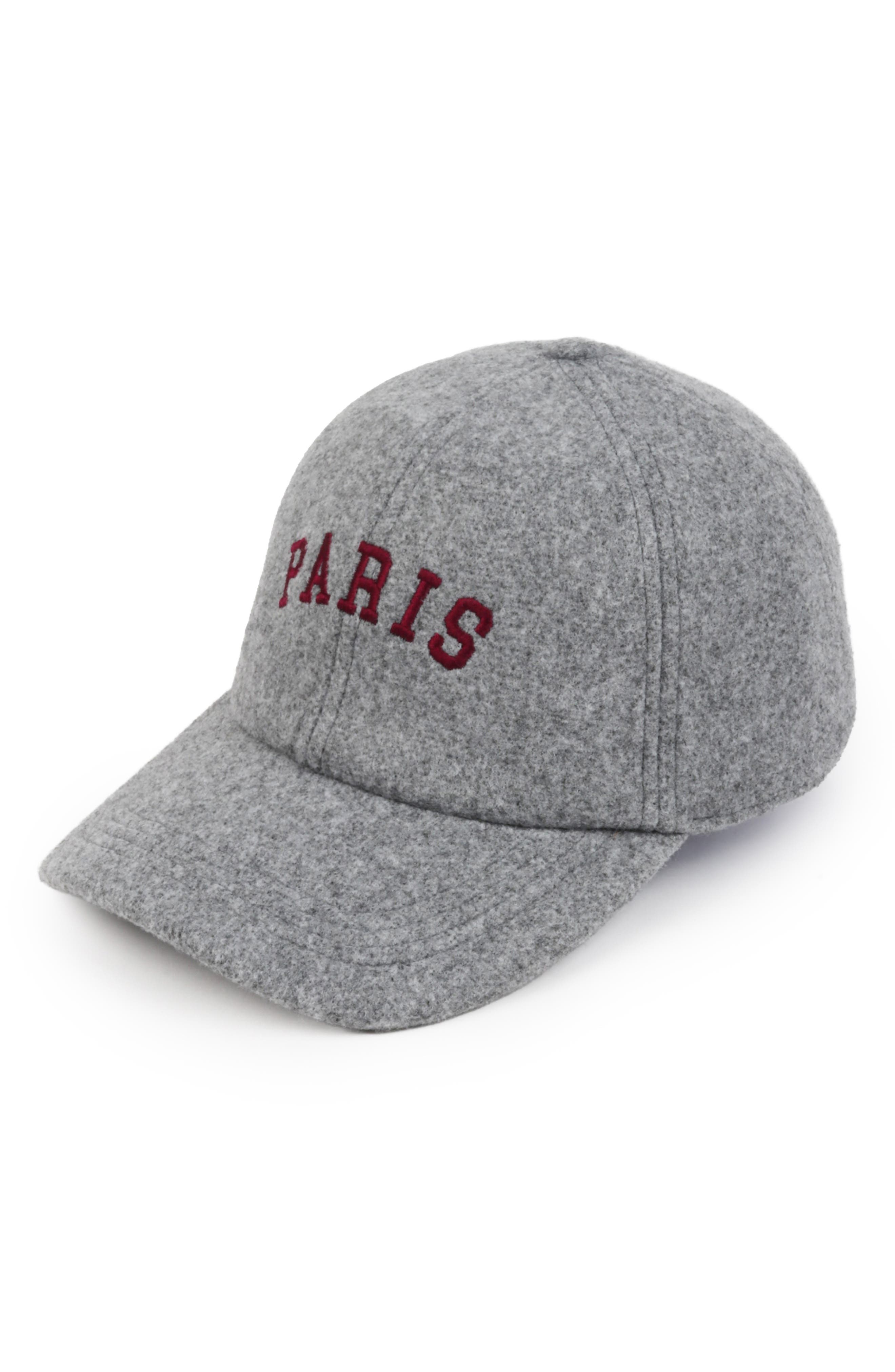 David & Young Paris Baseball Cap In Grey