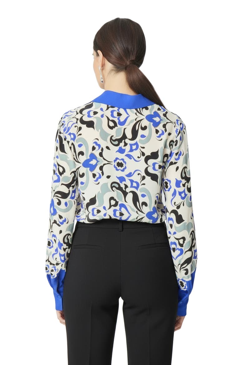 Lara Blouse, Alternate, color, Porto print