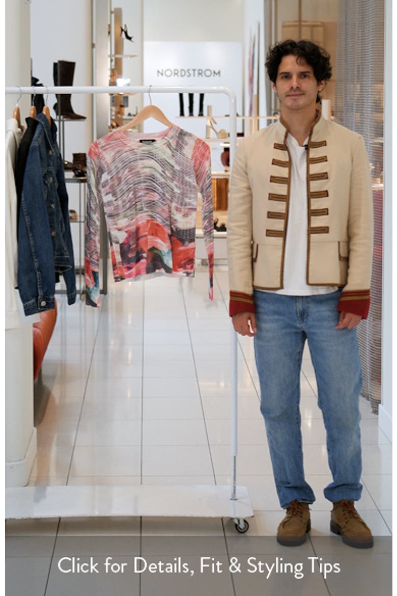 Print Long Sleeve Sweater video