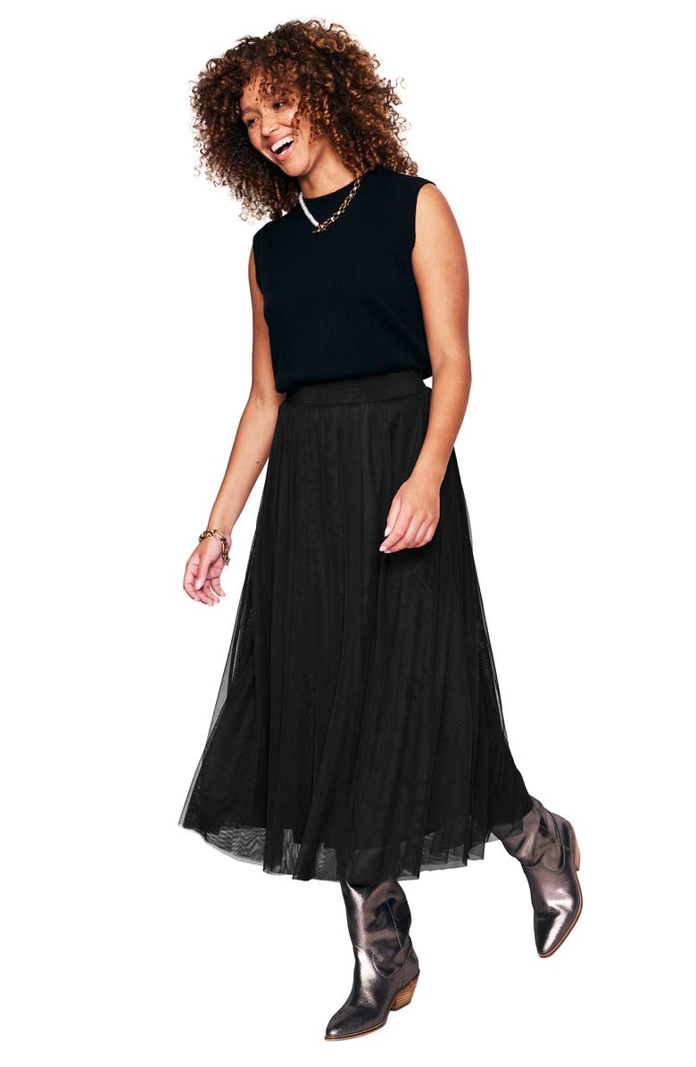 Boden Isabella Tulle Midi Skirt, Alternate, color, 