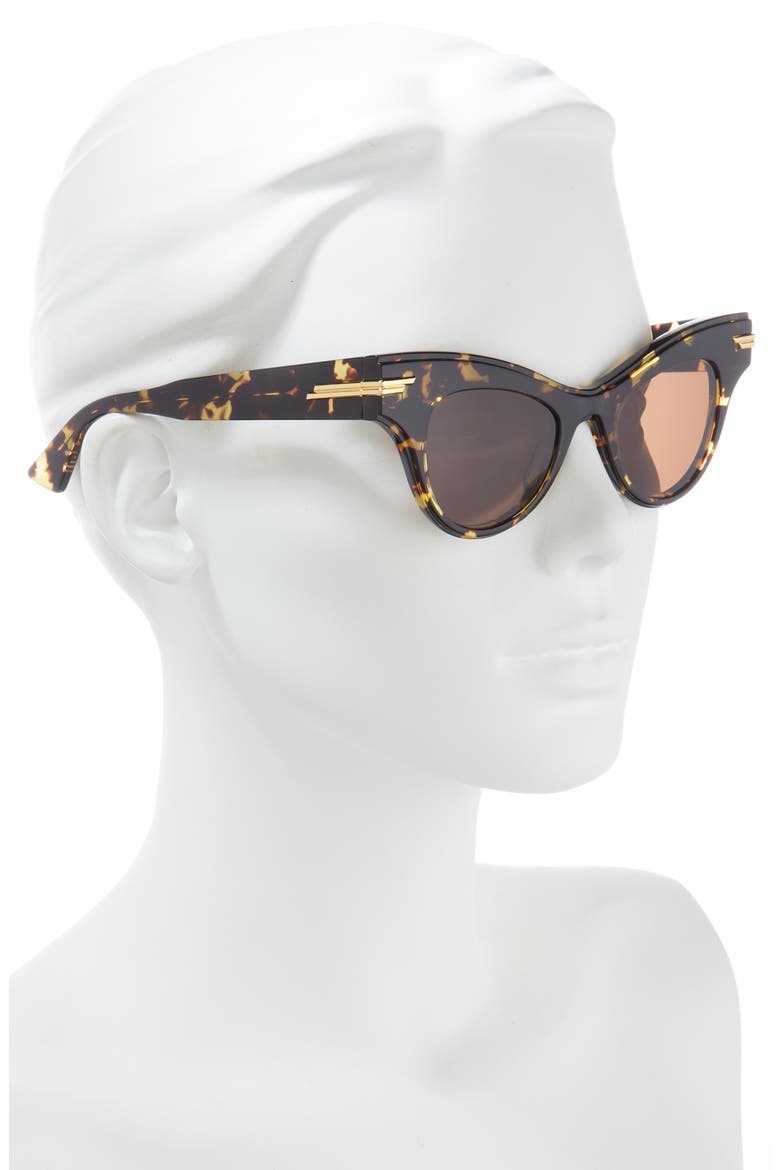 47mm Cat Eye Sunglasses, Alternate, color, HAVANA HAVANA BROWN