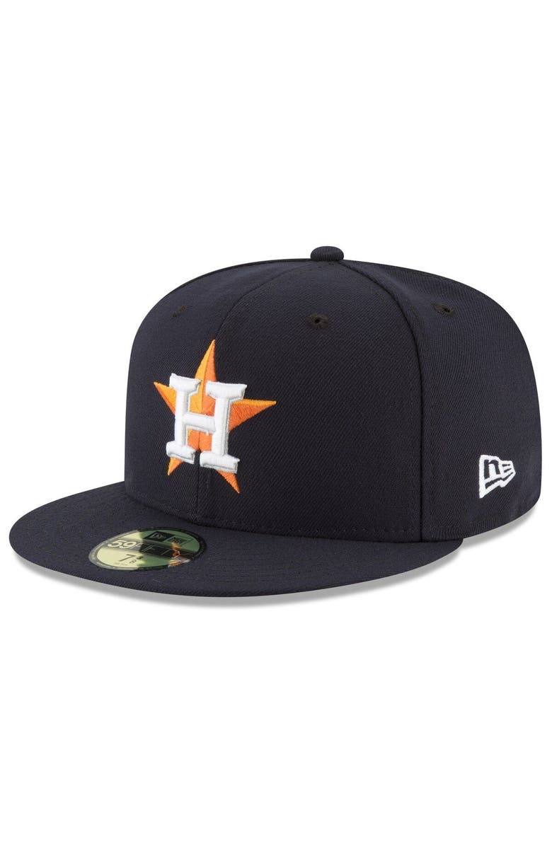 New Era Men's New Era Navy Houston Astros 2022 Postseason Game Side Patch 59FIFTY Fitted Hat, Alternate, color,