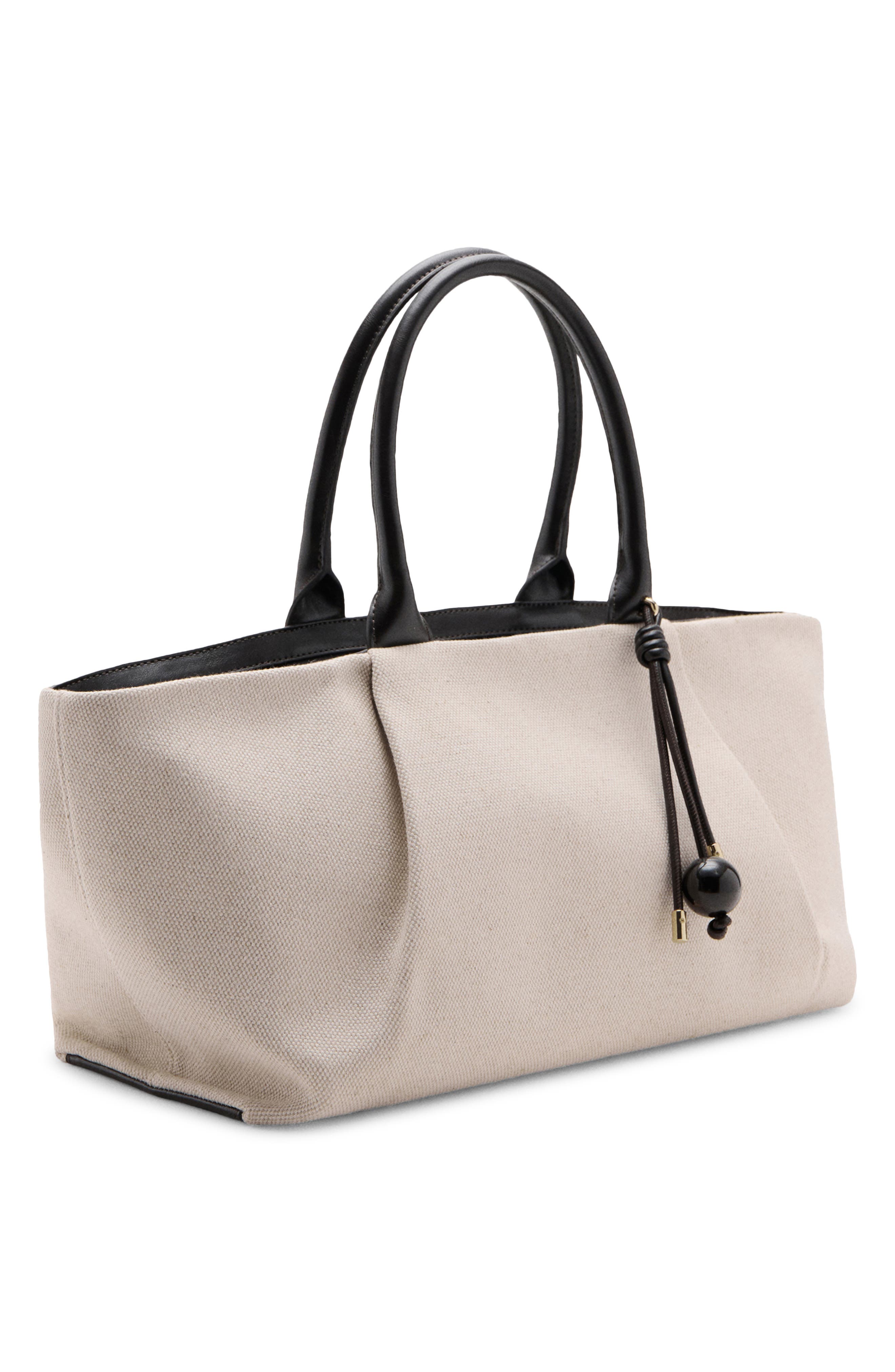 Canvas Tote Bag, Alternate, color, BLACK AND WHITE