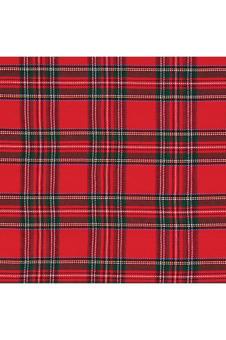 Arlington Plaid Cotton Woven Placemats Set of 6, 13" x 19", Alternate, color, Red