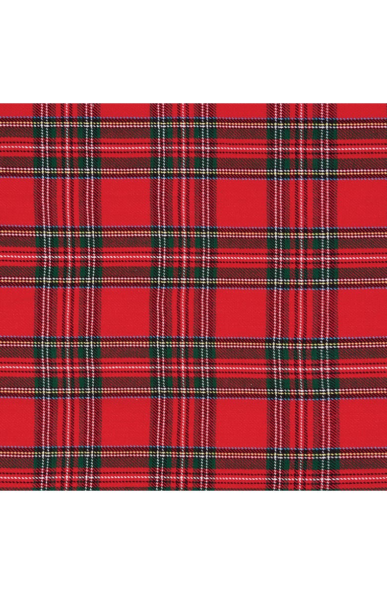 C&F Home Arlington Plaid Cotton Woven Placemats Set of 6, 13" x 19", Alternate, color, Red