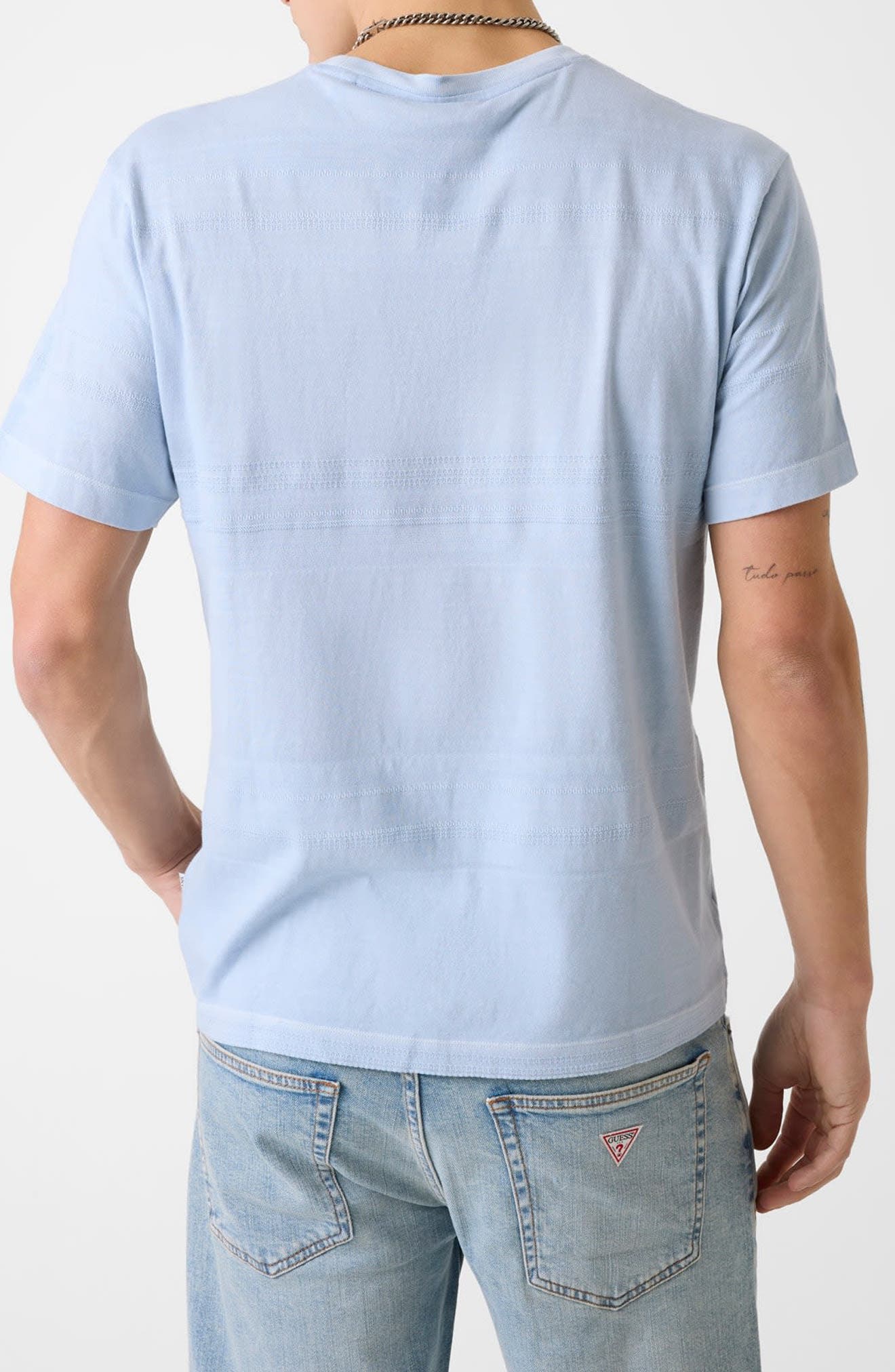 Jacquard Stripe Logo Graphic T-Shirt - image 4