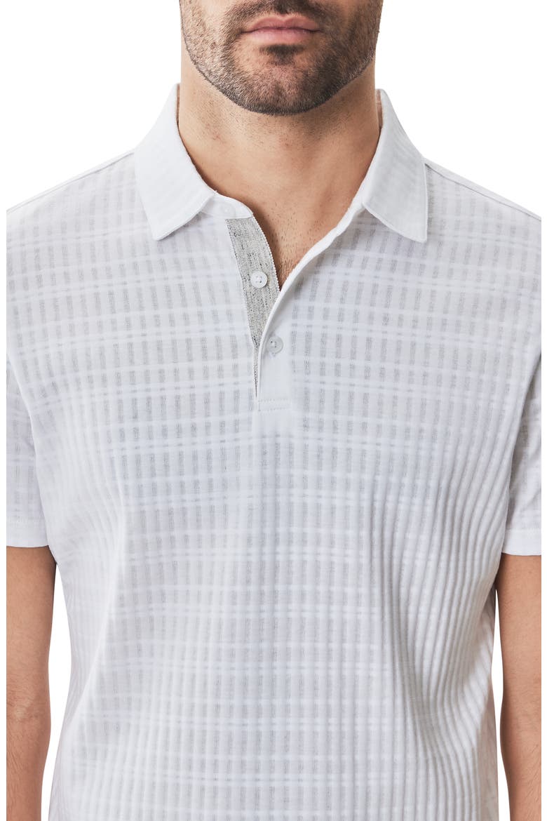 Mozart Jacquard Polo, Alternate, color, WHITE