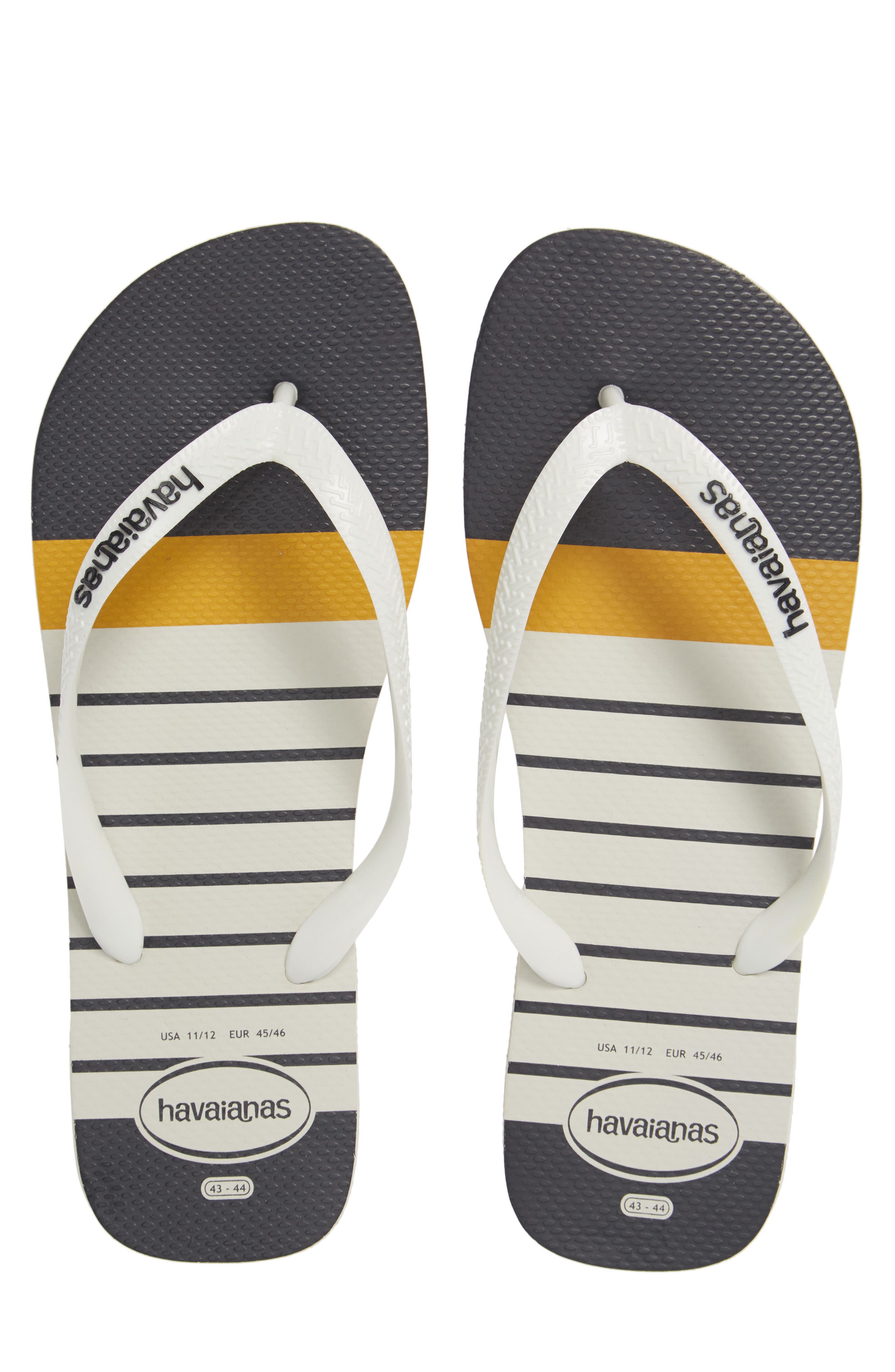 Top Nautical Flip Flop, Alternate, color, WHITE/ WHITE