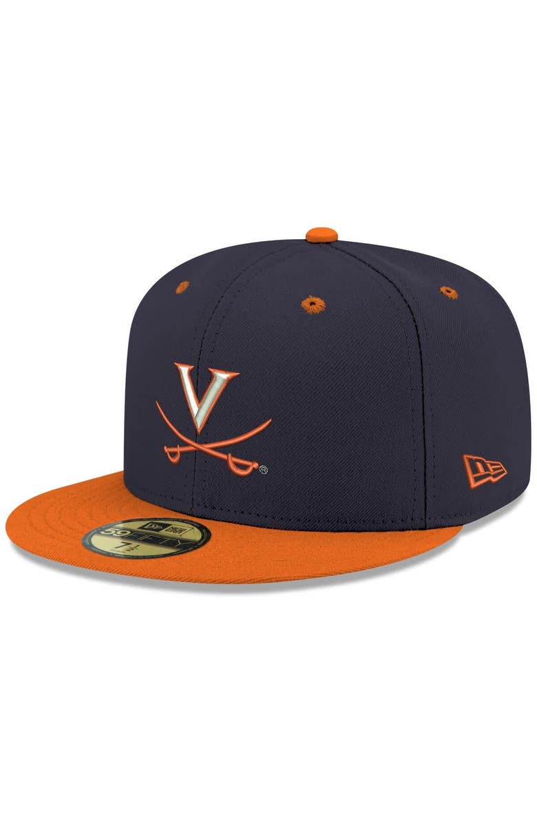 New Era Virginia Cavaliers 59FIFTY Fitted Hat - Navy Blue, Main, color,